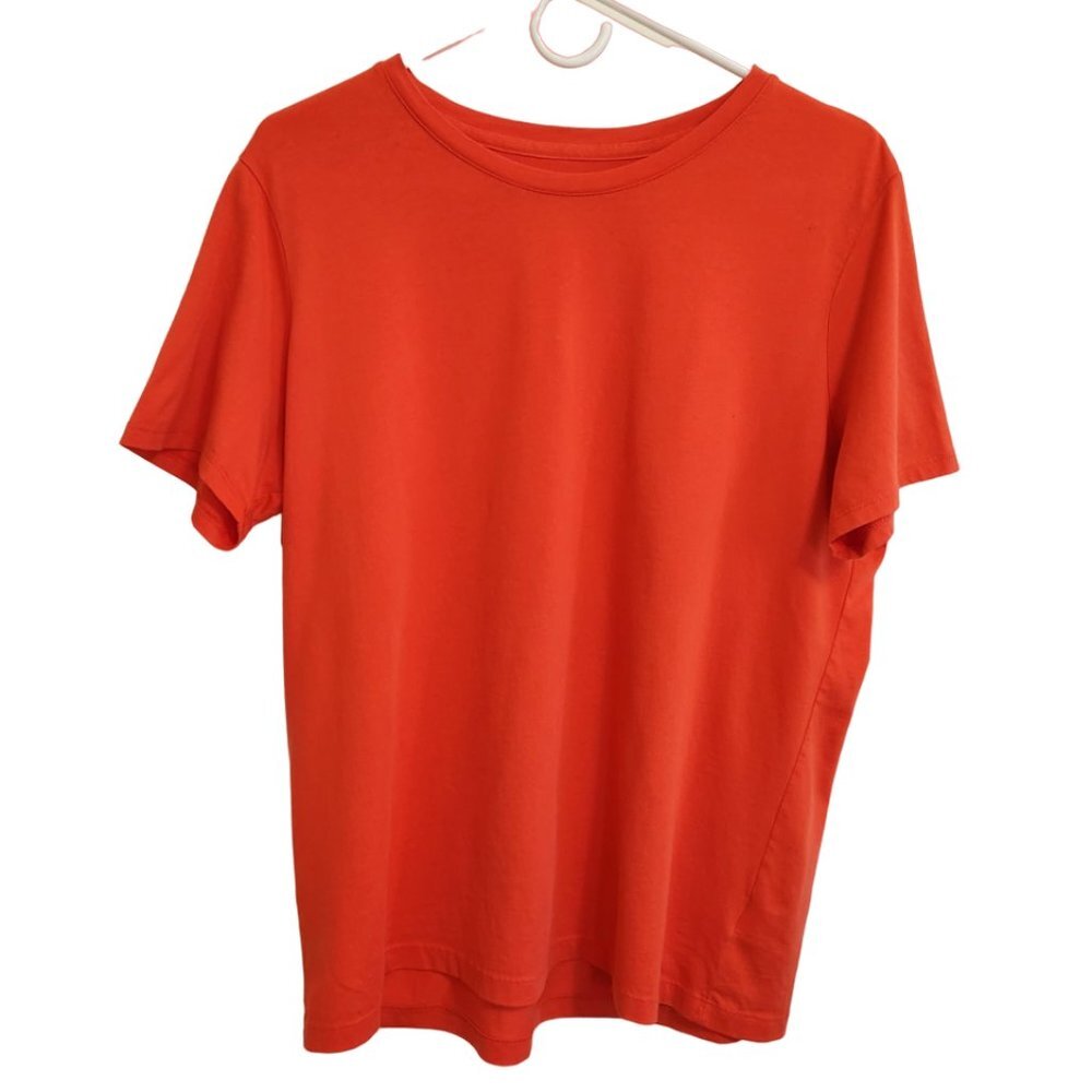 NEW Land's End Orange Relaxed Fit Tee Shirt Size L (14-16)